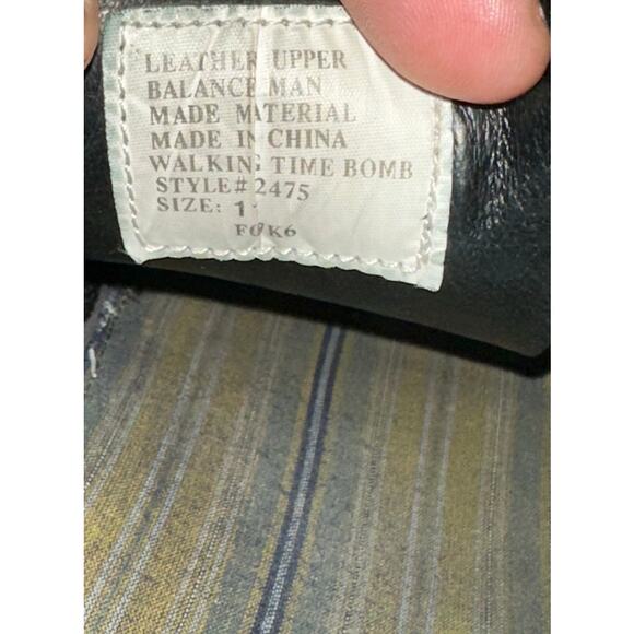 Simple Walking TimeBomb Leather Oxford Mens Size 11 Shoes Black White Casual - Picture 8 of 8